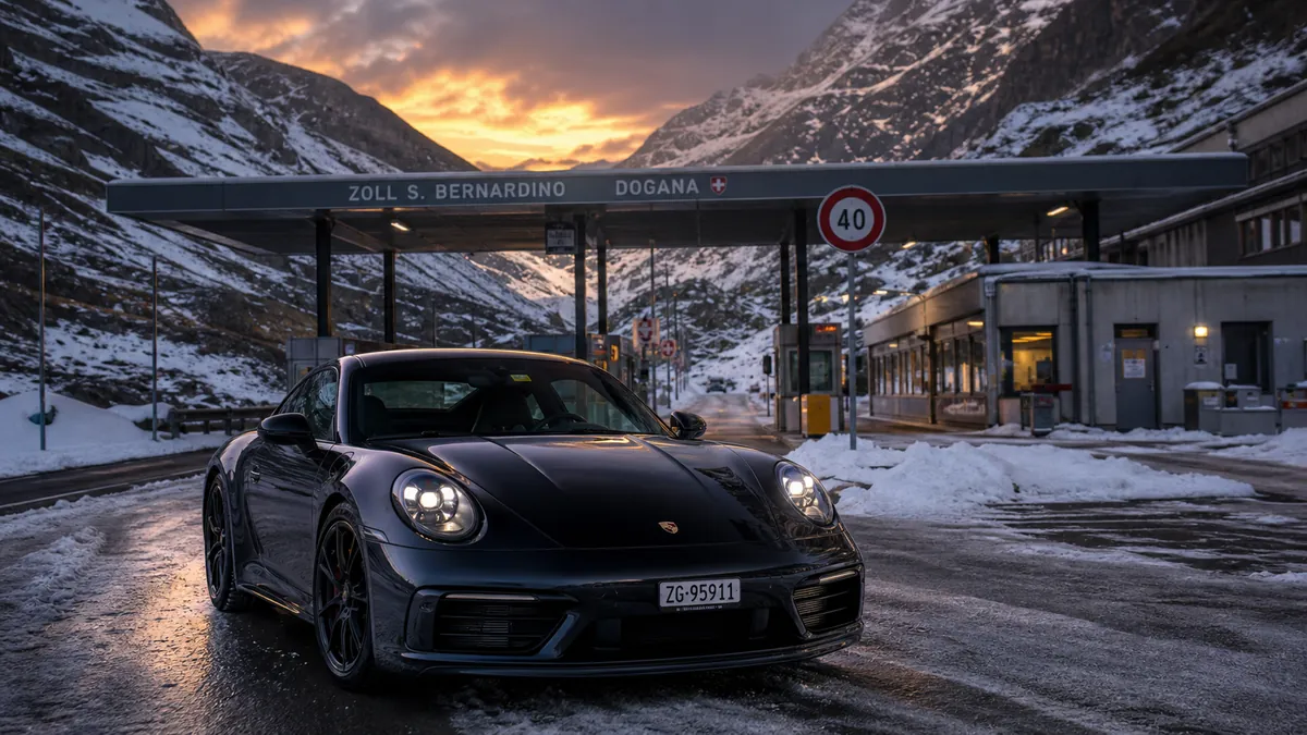 Importar coche desde Suiza cruzando la aduana